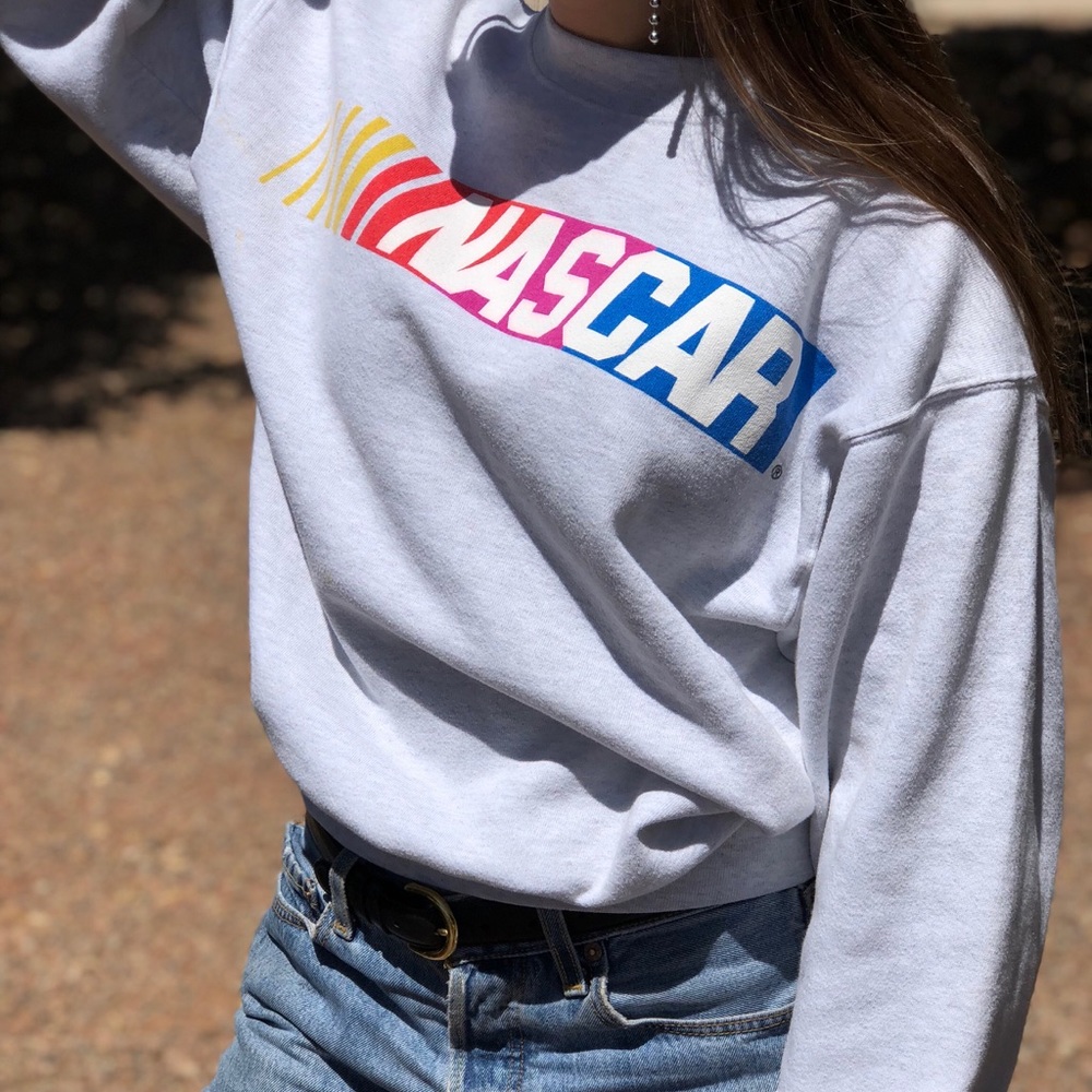 crew neck nascar sweatshirt